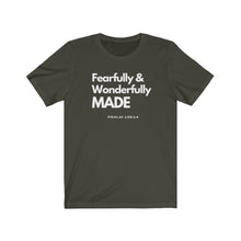 Load image into Gallery viewer, Unisex Jersey Short Sleeve Tee (Black Love Rocks Official - Wonderfully Made)