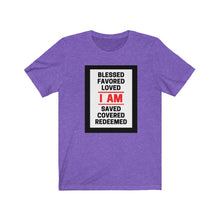 Load image into Gallery viewer, Unisex Jersey Short Sleeve Tee (Black Love Rocks Original - I AM)