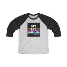 Load image into Gallery viewer, Unisex Tri-Blend 3/4 Raglan Tee