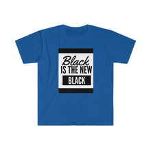 Load image into Gallery viewer, Men's Fitted Short Sleeve Tee (Black Love Rocks Original Design - Black Is)