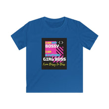Load image into Gallery viewer, Kids Softstyle Tee (Black Love Rocks Original Design - Girl Boss)