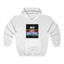 Load image into Gallery viewer, Unisex Heavy Blend™ Hooded Sweatshirt (Black Love Rocks Original Design - My Life)