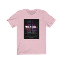 Load image into Gallery viewer, Unisex Jersey Short Sleeve Tee (Black Love Rocks Original Design - Preacher)