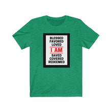Load image into Gallery viewer, Unisex Jersey Short Sleeve Tee (Black Love Rocks Original - I AM)