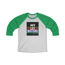 Load image into Gallery viewer, Unisex Tri-Blend 3/4 Raglan Tee