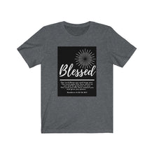 Load image into Gallery viewer, Unisex Jersey Short Sleeve Tee (Black Love Rocks Original Design - BLESSED)