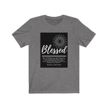 Load image into Gallery viewer, Unisex Jersey Short Sleeve Tee (Black Love Rocks Original Design - BLESSED)