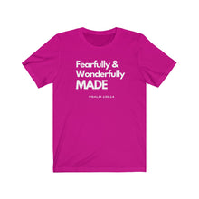 Load image into Gallery viewer, Unisex Jersey Short Sleeve Tee (Black Love Rocks Official - Wonderfully Made)