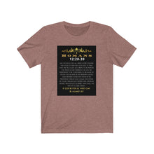 Load image into Gallery viewer, Unisex Jersey Short Sleeve Tee (Black Love Rocks Original Designs - Romans 8)