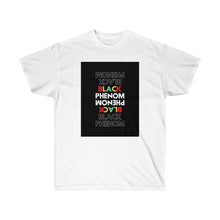 Load image into Gallery viewer, Unisex Ultra Cotton Tee (Black Love Rocks Original Design - Black Phenom)