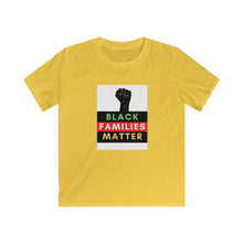 Load image into Gallery viewer, Kids Softstyle Tee (Black Love Rocks Original Design - Black Families)