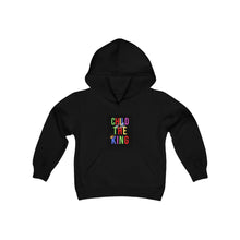Load image into Gallery viewer, Youth Heavy Blend Hooded Sweatshirt (Black Love Rocks Original Design - Child of the King)
