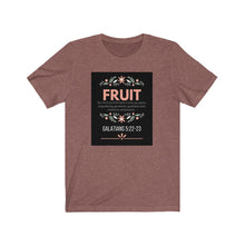Load image into Gallery viewer, Unisex Jersey Short Sleeve Tee (Black Love Rocks Original Design - FRUIT)