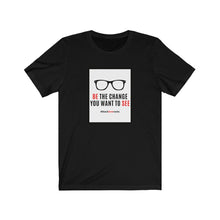 Load image into Gallery viewer, Unisex Jersey Short Sleeve Tee (Black Love Rocks Original Design - Be the Change)