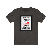 Load image into Gallery viewer, Unisex Jersey Short Sleeve Tee (Black Love Rocks Original - I AM)