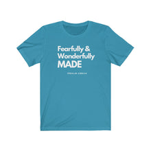 Load image into Gallery viewer, Unisex Jersey Short Sleeve Tee (Black Love Rocks Official - Wonderfully Made)
