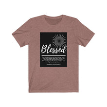 Load image into Gallery viewer, Unisex Jersey Short Sleeve Tee (Black Love Rocks Original Design - BLESSED)