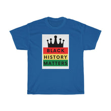 Load image into Gallery viewer, Unisex Heavy Cotton Tee (Black Love Rocks Original Design - History)