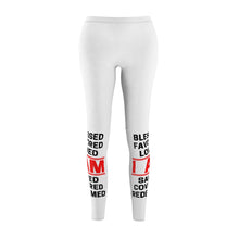 Load image into Gallery viewer, Women's Cut & Sew Casual Leggings (Black Love Rocks Original - I AM)