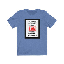 Load image into Gallery viewer, Unisex Jersey Short Sleeve Tee (Black Love Rocks Original - I AM)