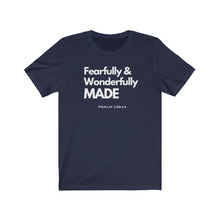 Load image into Gallery viewer, Unisex Jersey Short Sleeve Tee (Black Love Rocks Official - Wonderfully Made)