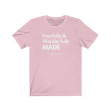 Load image into Gallery viewer, Unisex Jersey Short Sleeve Tee (Black Love Rocks Official - Wonderfully Made)