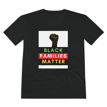 Load image into Gallery viewer, Men's Lightweight V-Neck Tee (Black Love Rocks Original Design - Black Families)