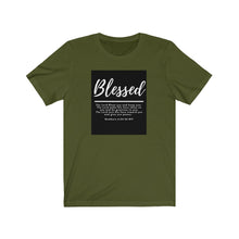 Load image into Gallery viewer, Unisex Jersey Short Sleeve Tee (Black Love Rocks Original Design - Blessed)