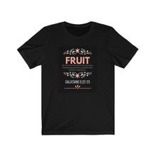 Load image into Gallery viewer, Unisex Jersey Short Sleeve Tee (Black Love Rocks Original Design - FRUIT)
