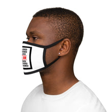 Load image into Gallery viewer, Mixed-Fabric Face Mask (Black Love Rocks Official - I AM)
