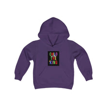 Load image into Gallery viewer, Youth Heavy Blend Hooded Sweatshirt (Black Love Rocks Original Design - Child of the King)