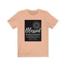 Load image into Gallery viewer, Unisex Jersey Short Sleeve Tee (Black Love Rocks Original Design - BLESSED)
