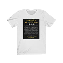 Load image into Gallery viewer, Unisex Jersey Short Sleeve Tee (Black Love Rocks Original Designs - Romans 8)