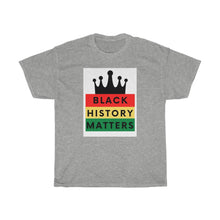 Load image into Gallery viewer, Unisex Heavy Cotton Tee (Black Love Rocks Original Design - History)