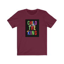 Load image into Gallery viewer, Unisex Jersey Short Sleeve Tee (Black Love Rocks Official - King's Child)