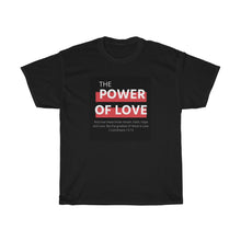Load image into Gallery viewer, Unisex Heavy Cotton Tee (Black Love Rocks Original Design - Power of Love)