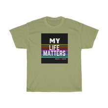 Load image into Gallery viewer, Unisex Heavy Cotton Tee (Black Love Rocks Original - My Life)