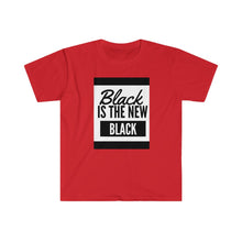 Load image into Gallery viewer, Men's Fitted Short Sleeve Tee (Black Love Rocks Original Design - Black Is)