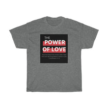 Load image into Gallery viewer, Unisex Heavy Cotton Tee (Black Love Rocks Original Design - Power of Love)
