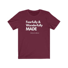 Load image into Gallery viewer, Unisex Jersey Short Sleeve Tee (Black Love Rocks Official - Wonderfully Made)