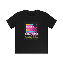 Load image into Gallery viewer, Kids Softstyle Tee (Black Love Rocks Original Design - Girl Boss)