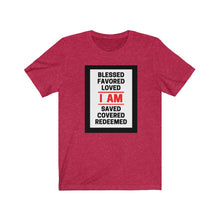 Load image into Gallery viewer, Unisex Jersey Short Sleeve Tee (Black Love Rocks Original - I AM)