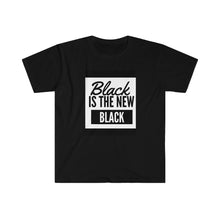 Load image into Gallery viewer, Men's Fitted Short Sleeve Tee (Black Love Rocks Original Design - Black Is)