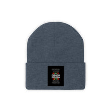 Load image into Gallery viewer, Embroidered Knit Beanie (Black Love Rocks Official - Black Phenom)
