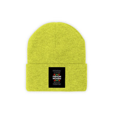 Load image into Gallery viewer, Embroidered Knit Beanie (Black Love Rocks Official - Black Phenom)