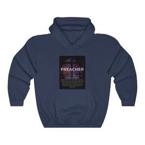 Unisex Heavy Blend™ Hooded Sweatshirt (Black Love Rocks Original Design - Preacher)