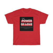 Load image into Gallery viewer, Unisex Heavy Cotton Tee (Black Love Rocks Original Design - Power of Love)
