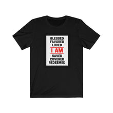 Load image into Gallery viewer, Unisex Jersey Short Sleeve Tee (Black Love Rocks Original - I AM)