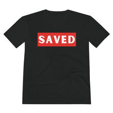 Load image into Gallery viewer, Lightweight V-Neck Tee (Black Love Rocks Official Design - I'm Saved)