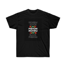 Load image into Gallery viewer, Unisex Ultra Cotton Tee (Black Love Rocks Original Design - Black Phenom)
